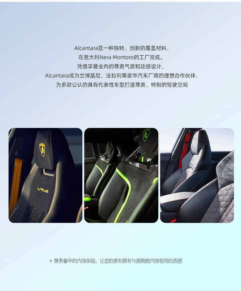 樂道L60 Alcantara翻毛皮安全帶面板裝飾貼 提升內飾質感與個性的細節之選